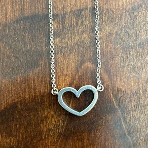James Avery sterling silver heart necklace
